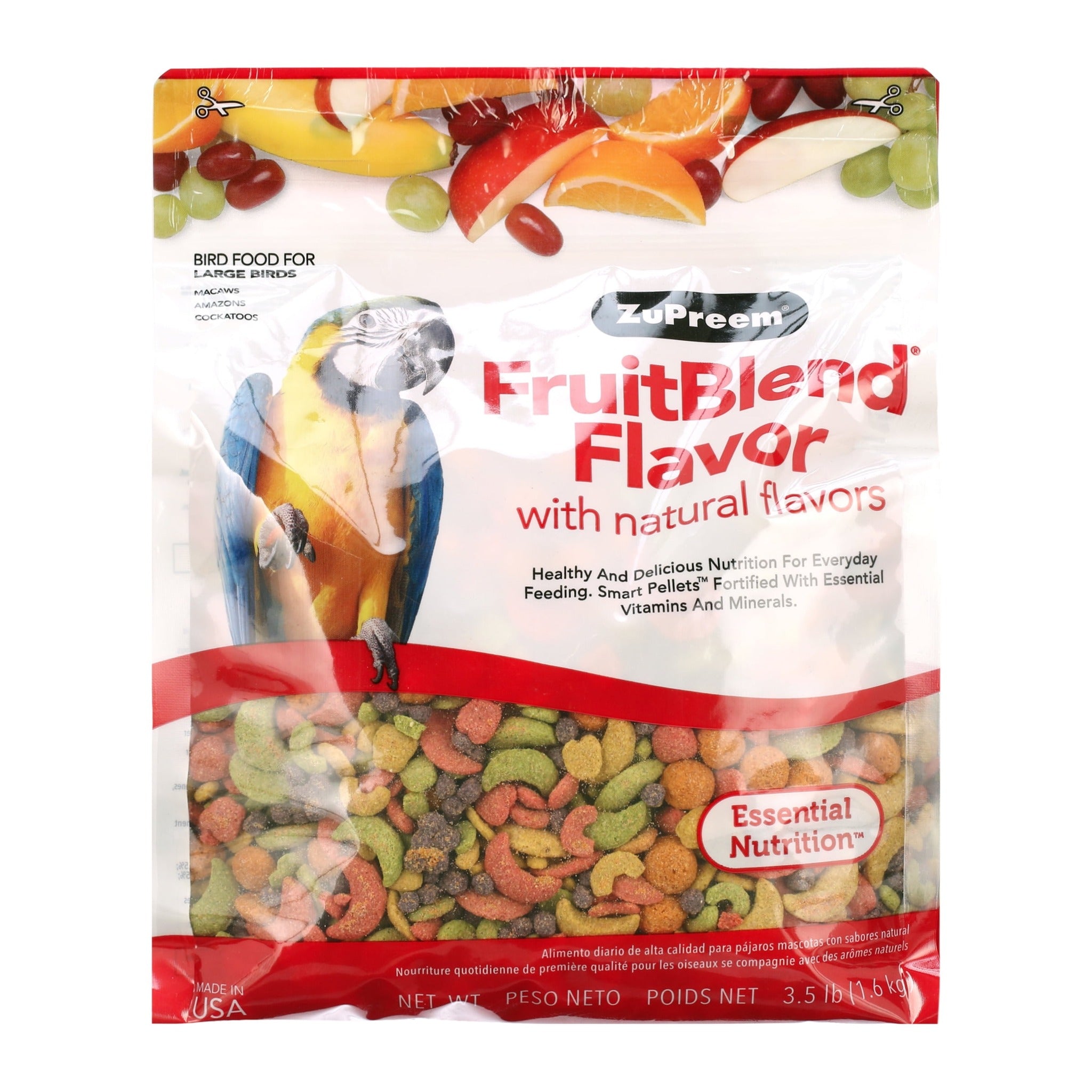 Zupreem Fruit Blend Large Birds 3.5lbs