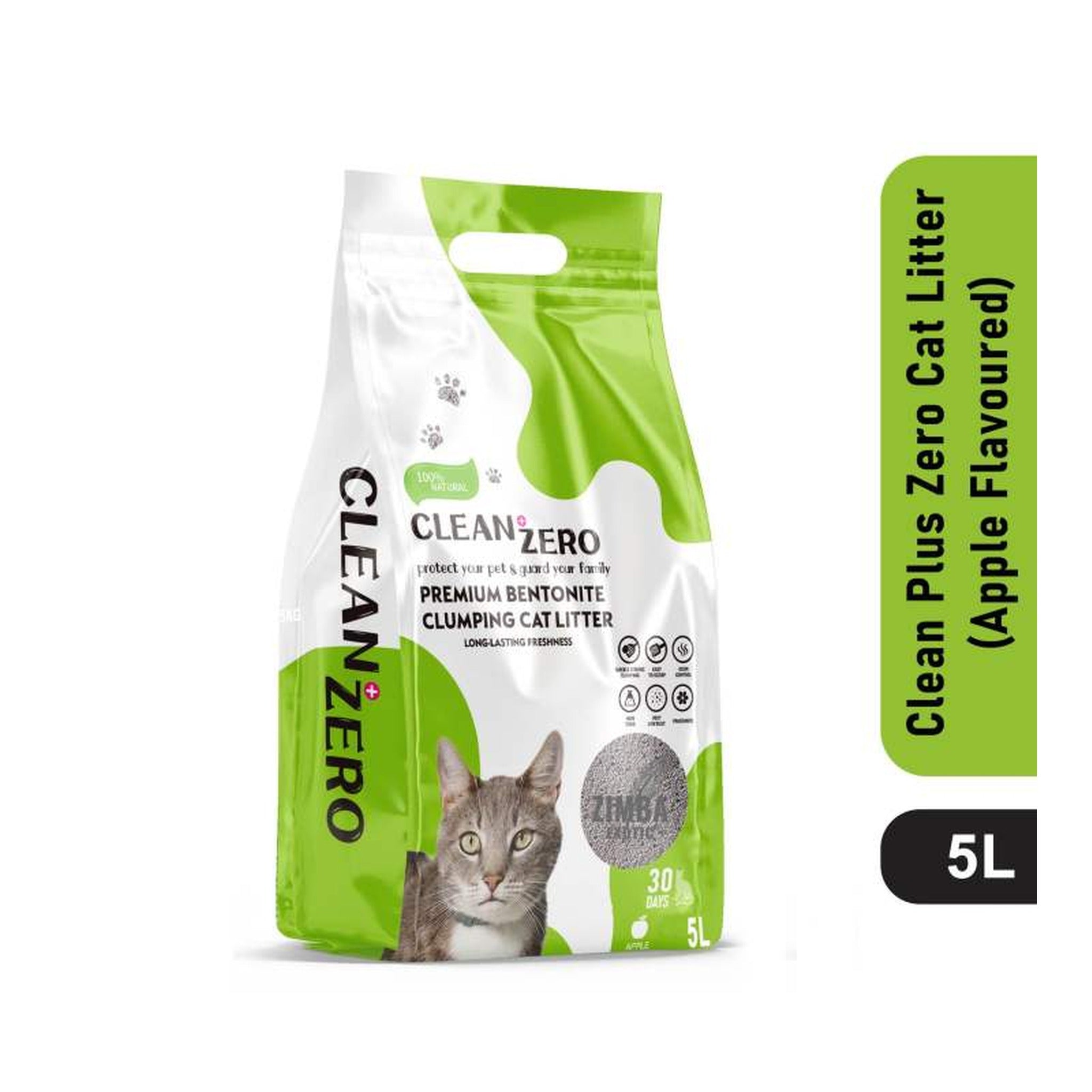Cat Litter Green Apple 10lbs (Arena De Gato)