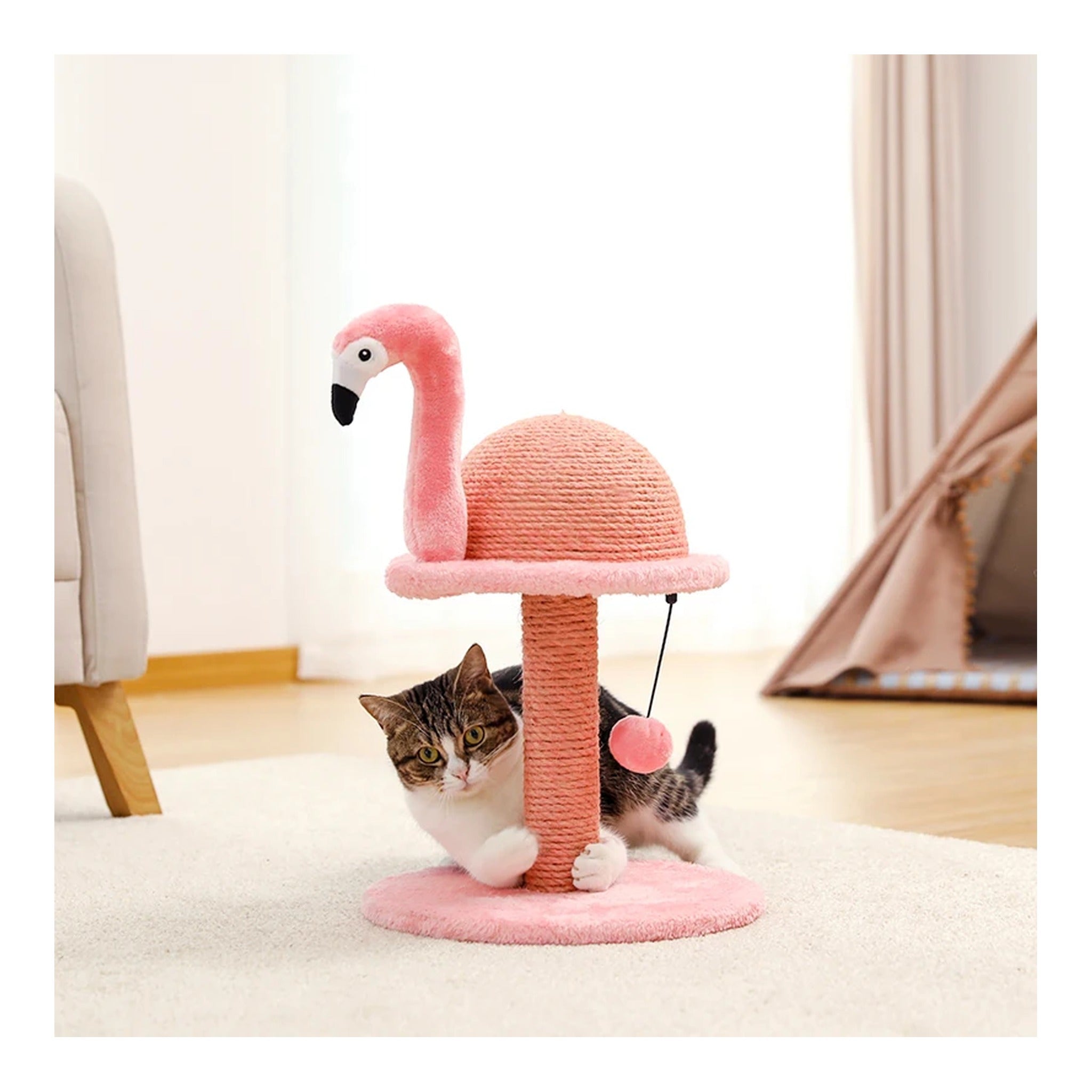Flamingo Pink Cat Scratcher