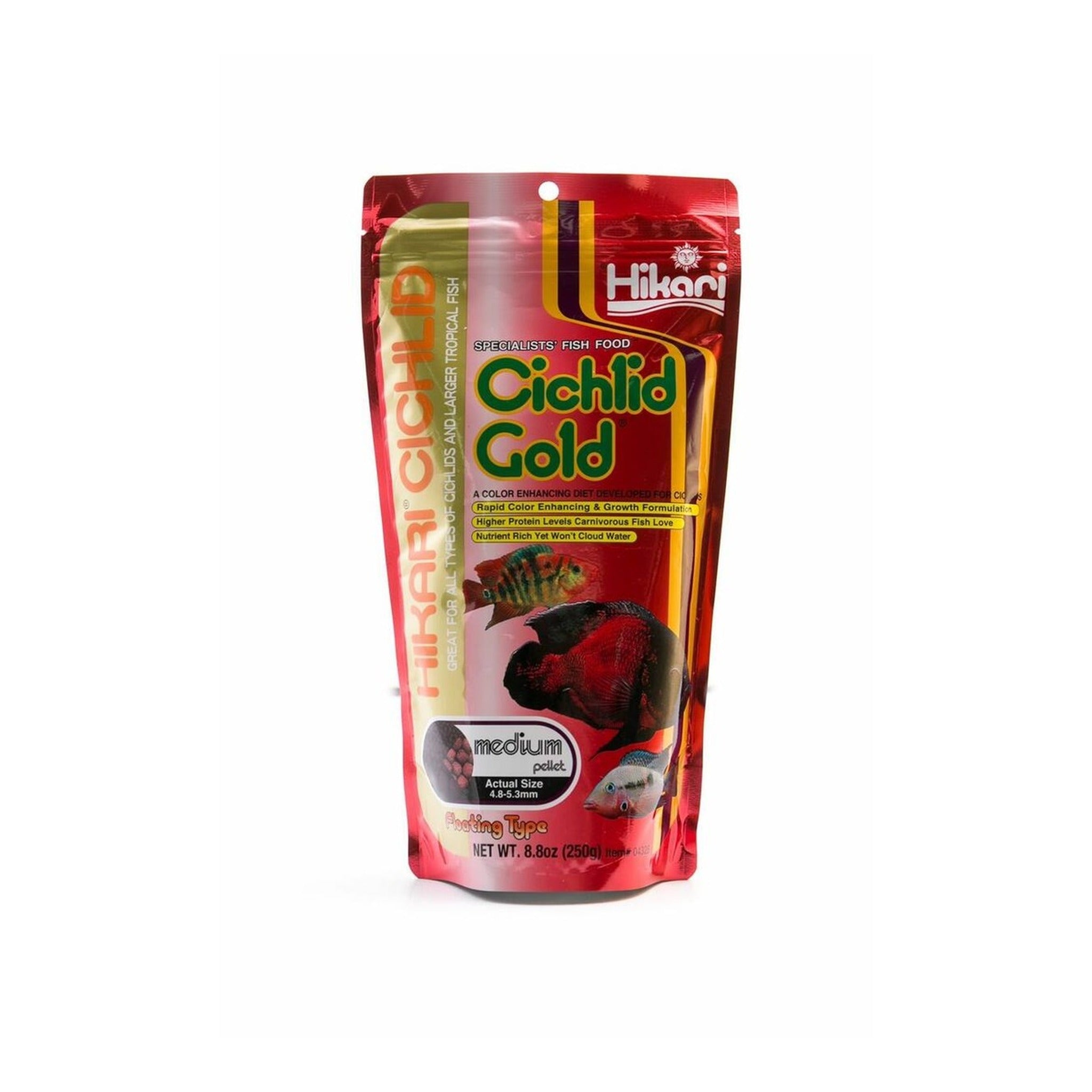 Hikari Cichlid Gold Medium 8.8oz