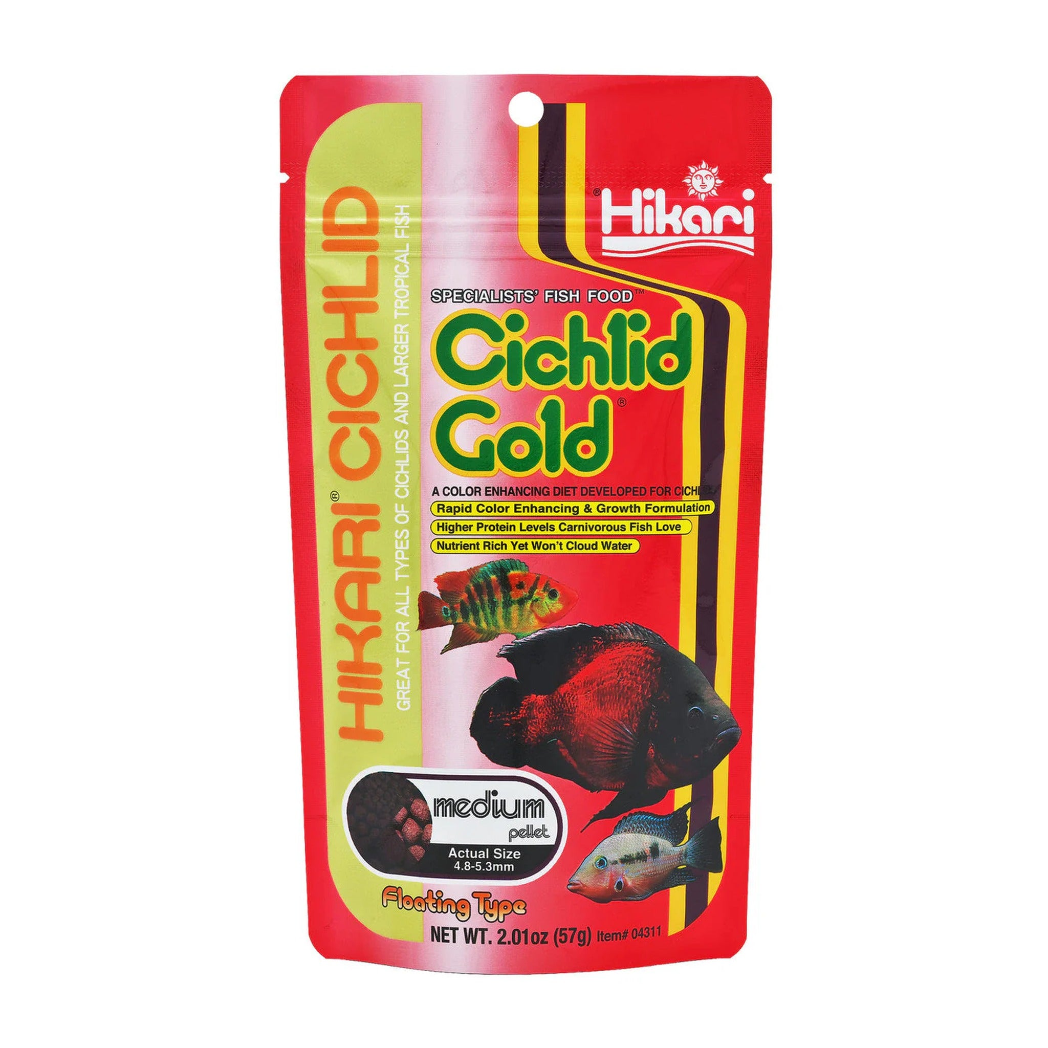 Hikari Cichlid Gold Medium 2.01oz