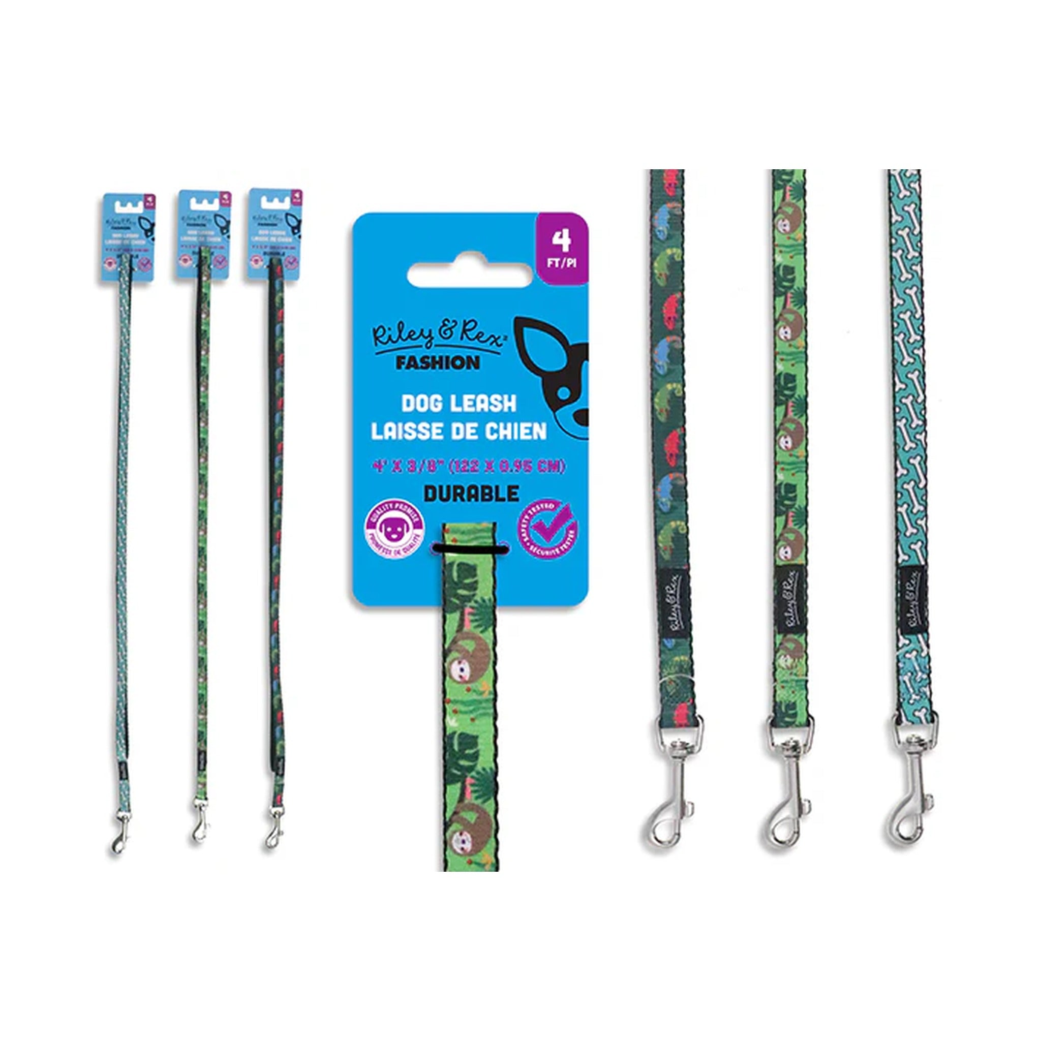 Riley & Rex Dog Leash 4ft X 3/8"