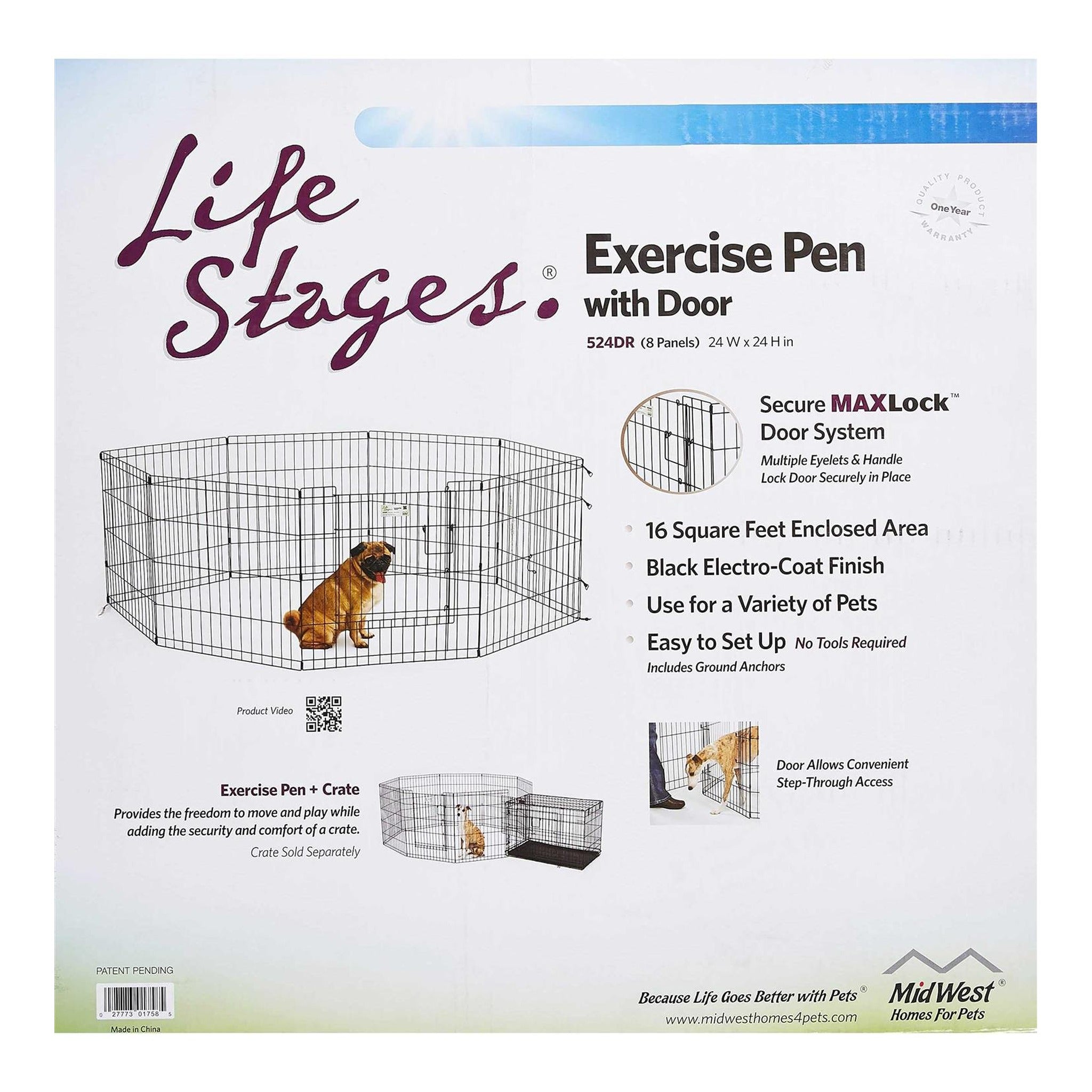 Wire Playpen 24in