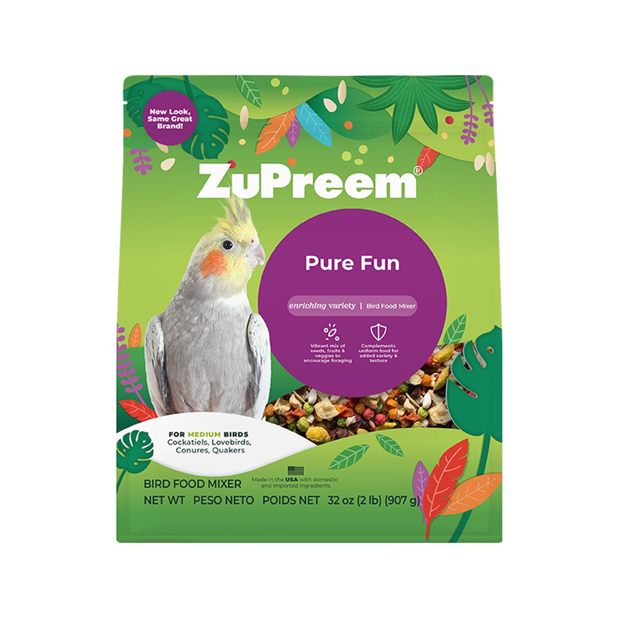 Zupreem Pure Fun Medium 2lbs